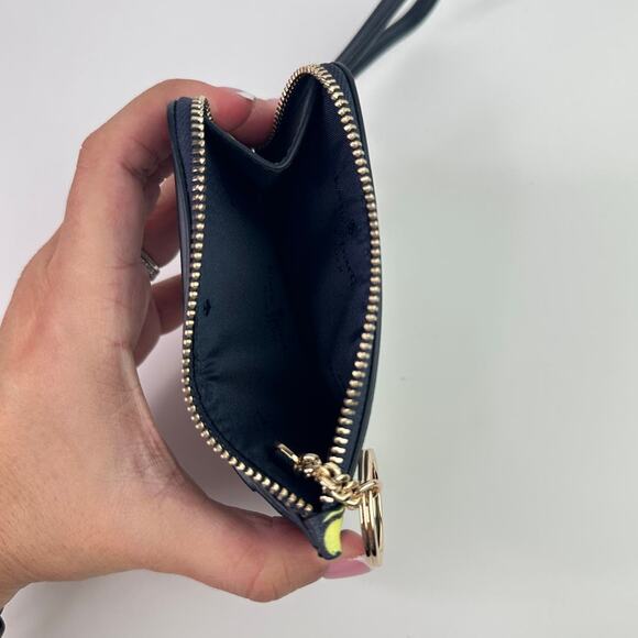 Kate Spade Tennis Printed Small Card Holder Wristlet in Blazer Blue Multi - Picture 6 of 8